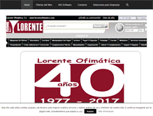 Tablet Screenshot of lorenteofimatica.com